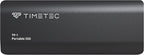 Timetec 512GB Portable External SSD USB3.2 Gen2 Type C Up to 550MB/s Ultra-Light Aluminum Mini External Solid State Drive with USB C to A Cable/USB A to C adapter for Desktops/Laptop/Mac/Mobile- Black