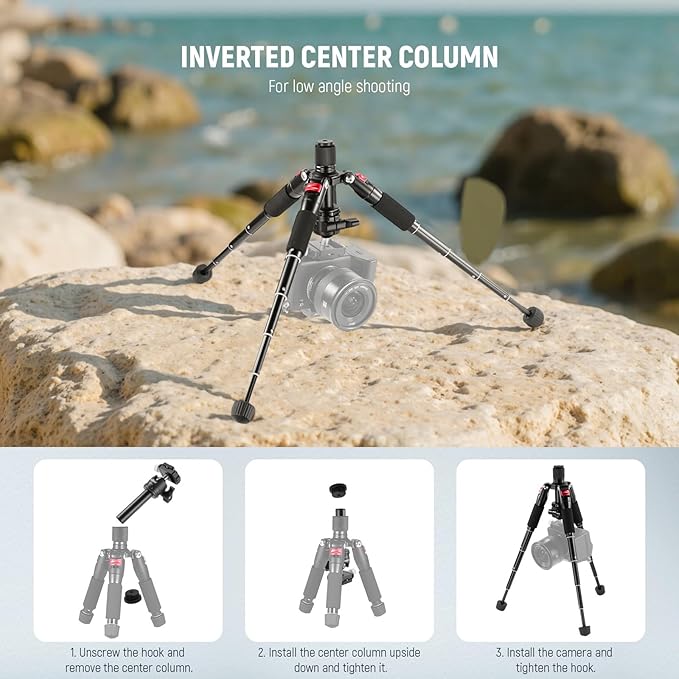 NEEWER Portable Desktop Mini Tripod Aluminum Alloy 20''/ 50cm Desk Tripod with 360 Degree Ball Head, 1/4 inch Quick Shoe Plate for DSLR Camera Video Camcorder, Load up to 11 pounds/5 kilograms