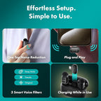 Movo NanoMic Dual USB-C Wireless Microphone for iPhone 15/16 and Up, Android, iPad Pro & Laptops – Wireless Lavalier Mic for USB-C Smartphones & Devices, Great for Vlogging & TikTok