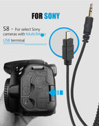 AODELAN Wireless Camera Timer Shutter Remote, Timelapse Intervalometer Shutter Remote Release Control for Sony A9 a7 a7III 7RIV ZV-1 a6000 a6400 a6600 RX10 IV; Replaces Sony RM-SPR1