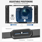 NEEWER Universal Camera Cage & Top Handle with 3/8" ARRI Locating Pins Kit, Video Rig Camera Stabilizer with Arca Type Base, Dual Handgrips, Compatible with SmallRig Accessories, CA016T