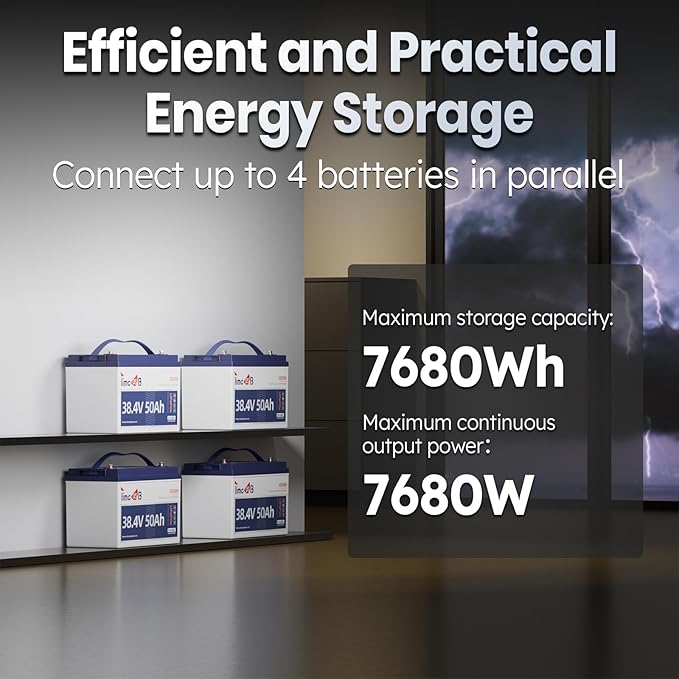 36 Volt Lithium Battery 50Ah for 36V Trolling Motor, Upgrade 1.2C Discharge 60A Current, 36V LiFePO4 Battery with Low Temp Protection, Up to 15000 Deep Cycle Lithium Battery Group31