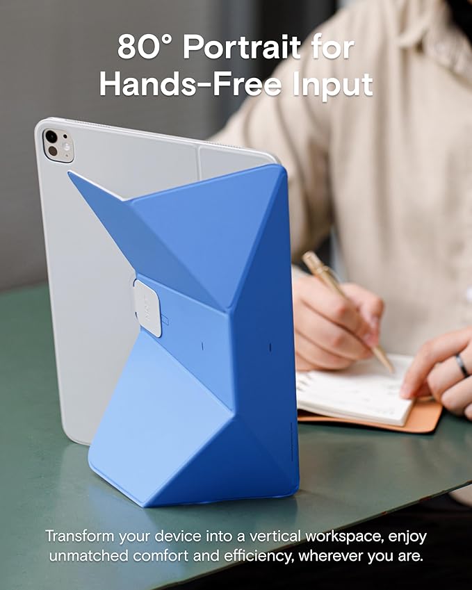 MOFT Dynamic Folio Case for iPad A16 11th Generation 11 Inch 2025/ iPad 10th Generation 10.9 Inch 2022, Silm Magnetic Stand Case with 20+ Viewing Angles, Auto Wake/Sleep, Ultra Thin, Jet Black