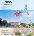 memumi Universal Phone Wrist Strap, Hand wristlet Strap for Women Anti-Theft Secure Lanyard for Smartphones Dried Flowers