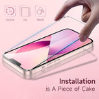 Fotbor for [3 Pack] iPhone 16e/13/13 Pro/14 Screen Protector Glass, 9H Tempered Glass Case Friendly HD Film Accessories iPhone 16e 13 13Pro 14 6.1"