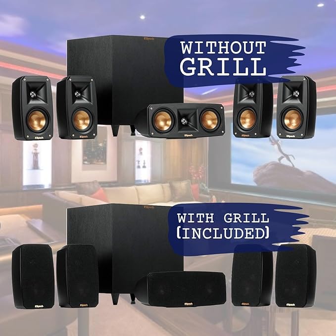 Klipsch Reference Theater Pack 5.1-Channel Speaker System + AVR-S770H 75W 7.2-Channel 8K Network AV Receiver with HEOS