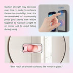 (3 Pack) Double Sided Silicone Suction Cup Phone Case Mount, Hands-Free Silicon Phone Grip with Higher Suction Power for Selfies and Videos, Non Slip Phone Accessories, Pink