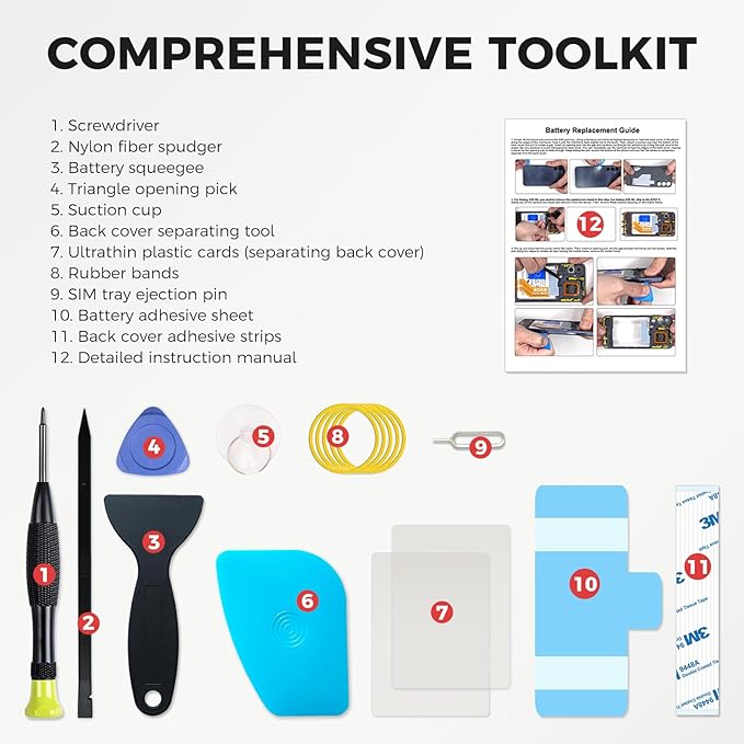 New NT40 Cellphone Battery Compatible with Moto G Pure 2021 XT2163 Series, with Instruction & DIY Toolkit