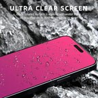 EGKimBa Privacy Screen Protector Compatible with iPhone 15 Pro, 6.1 inch Gradient Colorful Electroplated Anti-Spy Anti-Blue Light Tempered Glass