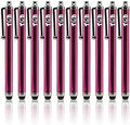TCD 10 Pack Stylus Pen for Touch Screen, Universal Capacitive Digital Stylus Pen for iPad, iPhone, Tablet, Laptop – Premium Thick Styluses for All Touchscreen Devices with Rubber Tip, Hot Pink