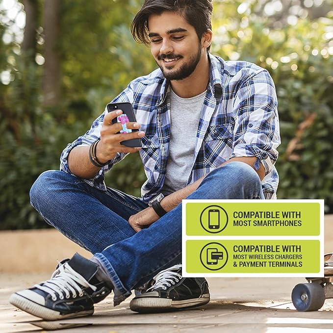 Gear Beast Universal Cell Phone Grip - Ultra Slim Elastic Finger Holder & Phone Stand