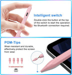 Stylus Pen for iPad 9th&10th - Type-c Charging Pencil for ipad Palm Rejection Active Pen Compatible with (2018-2025) Apple iPad 6/7/8/9/10/11(A16), Air 3/4/5/M2/M3, Mini 5/6, Pro 11"/12.9"/M4（Pink）