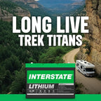 Interstate Batteries 12V 100Ah Group Size 27M Lithium Marine/RV Deep Cycle LiFePO4 Battery, Maintenance Free, Lightweight, Ideal For Boats, RV Camping, Off-Grid, Yachts (Li27M12V100)