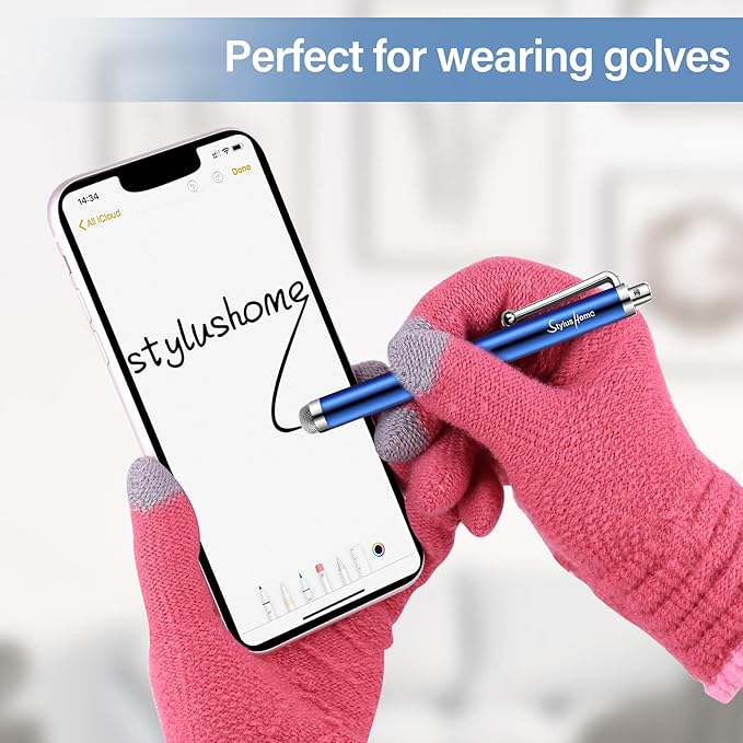 10 Pack Stylus Pens for Touch Screens, Mesh Fiber Tip Stylus Pens for ipad iPhone Tablets Samsung All Precision Capacitive Universal Touch Screen Devices