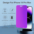 Compatible for iPhone 14 Pro Max Privacy Screen Protector Tempered Glass 6.7 inch Display, Gradient Colorful Anti Spy Light HD Easy Installation