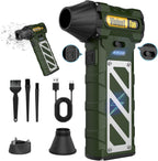 Electric Air Duster-Compressed Air Duster,60mph Wind Stepless Speed Canned Air for PC/Computer/Blaster/Electronics/Home Cleaning, 150000RPM Air Blower to Spray Air Can Dust Off Keyboard Cleaner(Green)