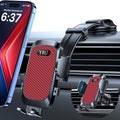 YRU [2025 Ultimate Car Phone Holder [Bendable & Adjustable Aluminum Arm] Cell Phone Automobile Cradles Dashboard Windshield Pickup Truck Phone Mount for iPhone 16 15 14 13 Pro Max Samsung,Tomato Red