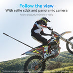 Duall Ball Clamp Mount for Stick Pole Mounting on Bike Bicycle Motorcycle Handlebar Tube Holder Accessories Compatible with GoPro 13 12 11 10 9 8 Insta360 X3 X4 X5 Ace Pro DJI Osmo Nano DJI Action 5/4