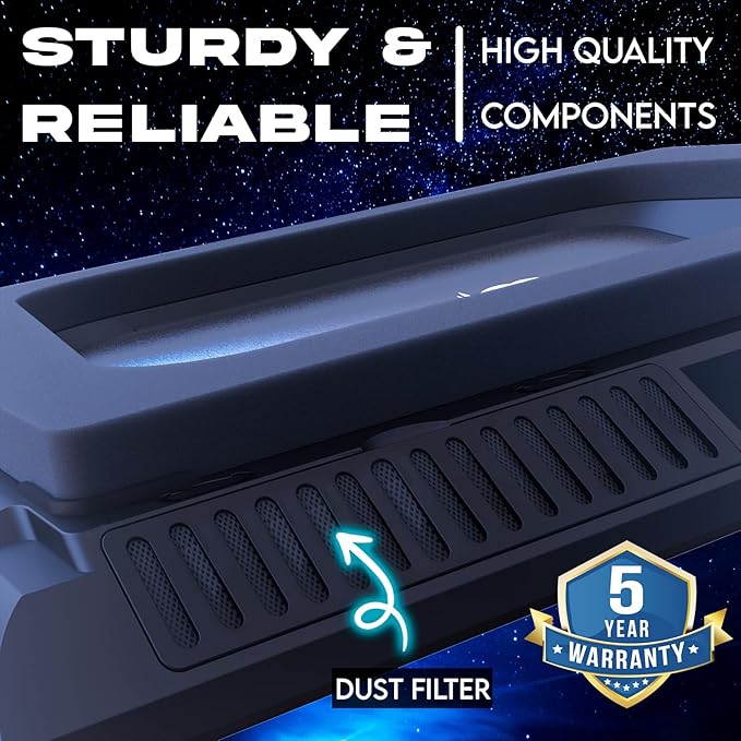 KLIM Everest Laptop Cooling Pad | New | Powerful Turbo-Fan 4300 RPM Laptop Cooler | Sealed Foam for Maximum Performance | Avoid Overheating and Protect Your Gaming Laptop | 14-17.3 in