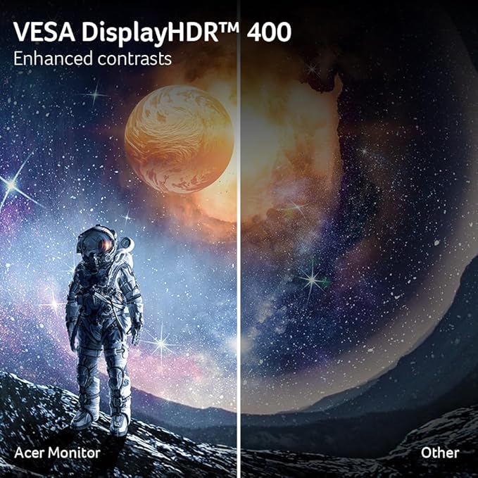 acer Predator XB273K 27" 4k Gaming Monitor | AMD FreeSync Premium | ZeroFrame Design | 160Hz Refresh | Up to 0.5ms Response | Height, Tilt, Swivel, Pivot Adjust | HDR 400 | 1 x DP 1.4 & 2 x HDMI 2.1