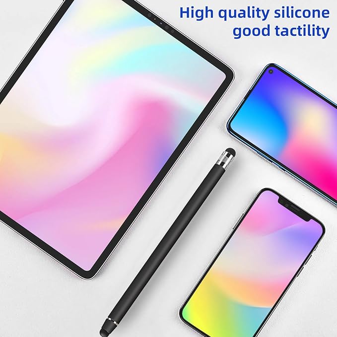 60 Pcs Rubber Tips for Stylus Pens,0.24inch (6mm) Diameter Replacement nibs for Touch Screen Pen Universal Stylus Ends,Surface Pen Tips