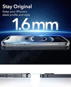 ESR for iPhone 16e Case, Compatible with MagSafe, Shockproof Military-Grade Protection, Magnetic Phone Case for iPhone 16e, Classic Hybrid Case,Clear