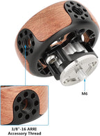 CAMVATE Round Hand Wheel with M6 Rosette Mount for Camera Video Wooden Handgrip - 3217