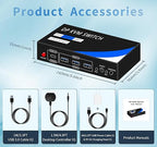 Dual Monitor Kvm Switch 2 Monitors 2 Computers HDMI 4k@60HZ,USB3.0. kvm switches 1 Monitors 2 Monitor 2 Computers,USB switcher 2 Computers Keyboard Mouse Switch (USB3.0+8KDP)
