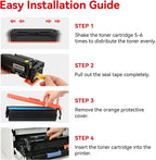 MYTONER 054 Toner Cartridge Set Replacement for Canon 054 054H CRG-054 for Color imageCLASS MF644Cdw MF642Cdw LBP622Cdw MF641Cw Printer 4 Pack High Yield Ink (Black Cyan Yellow Magenta)