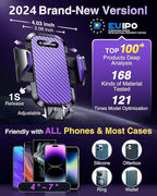 VANMASS [Longest Lasting] True Military-Grade Car Phone Holder Strongest Suction & Clip Cell Mount Dashboard Windshield Vent Automobile Cradle Truck Accessories for iPhone 16 15 Pro Max 14 13 Android