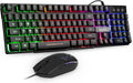mafiti RK101 Computer Keyboard Mouse Combo Wired, RGB Backlit USB Keyboard for PC Mac Laptop Desktop, Gaming Office