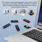 64GB USB Flash Drive 2 Pack 64 GB USB Thumb Drive Memory Stick Jump Drives Pendrive for Storage (2 Colors, 64G)