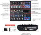 Dj Mixers 8 Channel Audio Mixer Sound Board with Bluetooth, Usb Audio Interface with Sound Card Recording and 48V Phantom Power Sounds Mixer Board with 99 DSP FX Reverb Delay Effect for Streaming