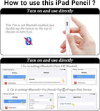 Stylus Pen for iPad (2025-2018),Tilt Sensitivity Palm Rejection Fast Charge Stylus Pencil,iPad Pencil for i Pad 11th A16/10/9/8/7/6th & Pro 13/12.9/11(M4) & Air 13/11(M3/M2) & Mini A17 Pro/6/5