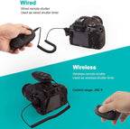 AODELAN Wireless Shutter Release for Canon T7, T7i,EOS RP, T6, 5D Mark IV, T3i, SL1, T3, 1300D,6D, T5,T2i, for Fujifilm X-T3 Replace Canon RS-60E3 and RS-80N3 Remote Switch