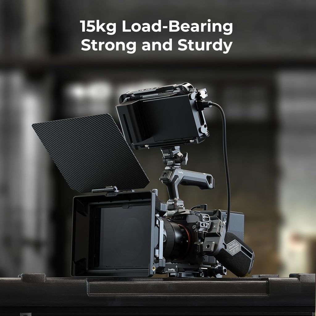 SmallRig Quick Release Top Handle with Quick Release Slider, Two-Way Smooth Installation, Ergonomic Design, 15kg Max. Load, Built-in Multiple Mounting Points, HawkLock H21-4483