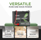 OKMO 12V 100Ah LiFePO4 Battery,Group 24 Lithium Battery 100A BMS，10 Years Lifetime 15000+ Deep Cycles,for Marine, RV, Trolling Motor, Boat, Camper, Solar Home Storage Iron Phosphate Battery