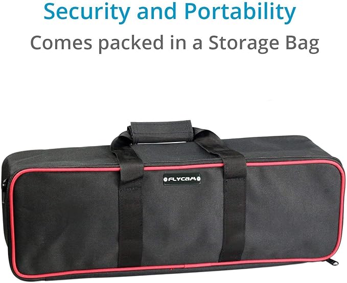 Flycam 5000 Handheld Camera Stabilizer with Comfort Arm Vest. Precise Balancing, Smooth & Fatigueless Operations. Quick Shock Absorption, Free Quick Release, Arm Brace & Table Clamp (FLCM-CMFT-KIT)