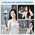 Ulanzi MA53 Metal Tripod Phone Mount, Smartphone Tripods Adapter with Arca Swiss/Uka Port, 2 Cold Shoe, 360° Cellphone Tripod Mount, iPhone Samsung Holder for Photo Video Vlogging Rig