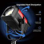 GVM 300W LED Video Light, 221950lux/1m, ARO SD300B Photography Lighting Kit with APP Control, 2700K-6800K Studio Light Continuous Lighting Kit for YouTube,Film,12 Scene Effects