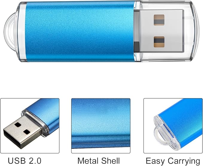 TOPESEL 32GB 10 Pack USB Flash Drive Flash Drive 2.0 Memory Stick Fold Storage Thumb Stick Jump Drive Pen Swivel Design for PC laptops, Tablets, TVs, car Audio (5 Mixed Colors)
