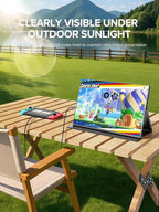 UPERFECT Portable Monitor 4K 16" | 1200 Nits Laptop Monitor | 3840 * 2400 UHD | 1MS FreeSync 2000:1 Contrast | USB-C & HDMI | VESA & Smart Case | Travel Screen for Computer, Mini PC, Game Consoles