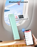 Phomemo Inkless Portable Printer for Travel - Wireless Thermal Printer Compatible with Phone & Laptop, Bluetooth Printers Supports 8.5" X 11" Letter Thermal Paper, Come with Carry Case