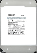 Toshiba X300 PRO 22TB High Workload Performance for Creative Professionals 3.5-Inch Internal Hard Drive – Up to 300 TB/Year Workload Rate CMR SATA 6 Gb/s 7200 RPM 512 MB Cache - HDWR62CXZSTB
