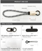 Handmade Cowhide Leather Phone Wrist Strap,Universal Adjustable Key Lanyard,Stylish Wristlet Keychains for Women&Men