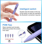 Stylus Pen for iPad 9th&10th - Type-c Charging Pencil for ipad Palm Rejection Active Pen Compatible with (2018-2025) Apple iPad 6/7/8/9/10/11(A16), Air 3/4/5/M2/M3, Mini 5/6, Pro 11"/12.9"/M4（Purple）
