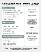 MOFT Laptop Carry Sleeve, 2-in-1 Laptop Bag & Stand for 13" MacBook Air/Pro & Dell/HP/Lenovo/Asus, Stylish Slim Computer Sleeve Bag with Expandable Storage for Computer Accessories, Night Black