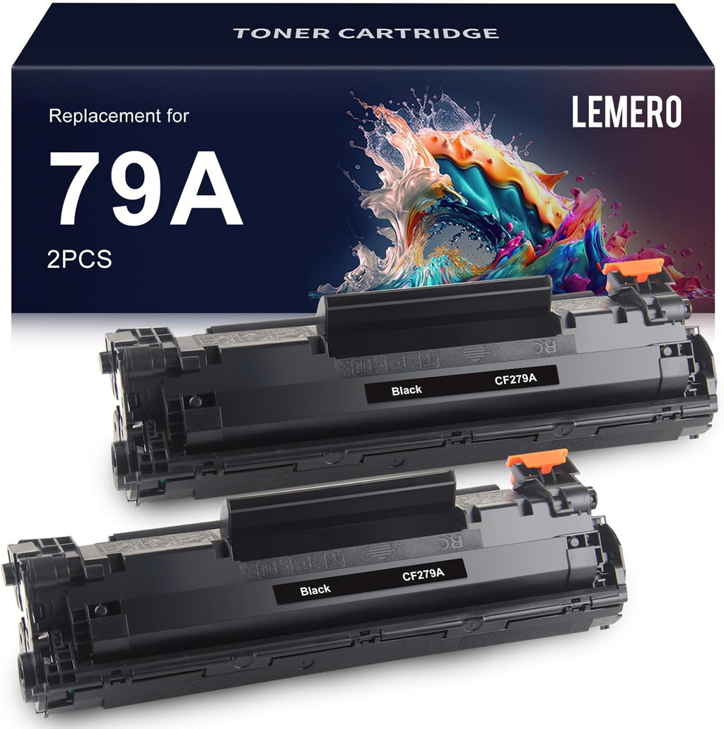 LEMERO 79A Toner Cartridge Compatible Replacement for HP 79A CF279A to use with Laserjet Pro M12w M12a MFP M26nw M26a (Black, 2-Pack)