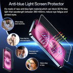 Screen Protector for iPhone 16 Plus&15 Plus[6.7 Inch],3RD Colorless Anti-Blue Light Tempered Glass Films,HD Clear, 9H Hardness, No Bubbles, Case Friendly 2 Pack