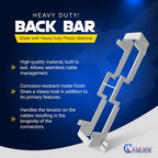 NewYork Cables 12 Port Vertical Cat6 Patch Panel – 10Gb Ethernet, 1U Wall Mount, T568A/B Color-Coded, Unshielded Keystone, 110/Krone Compatible, with Back Bar, Cable Ties & Screws